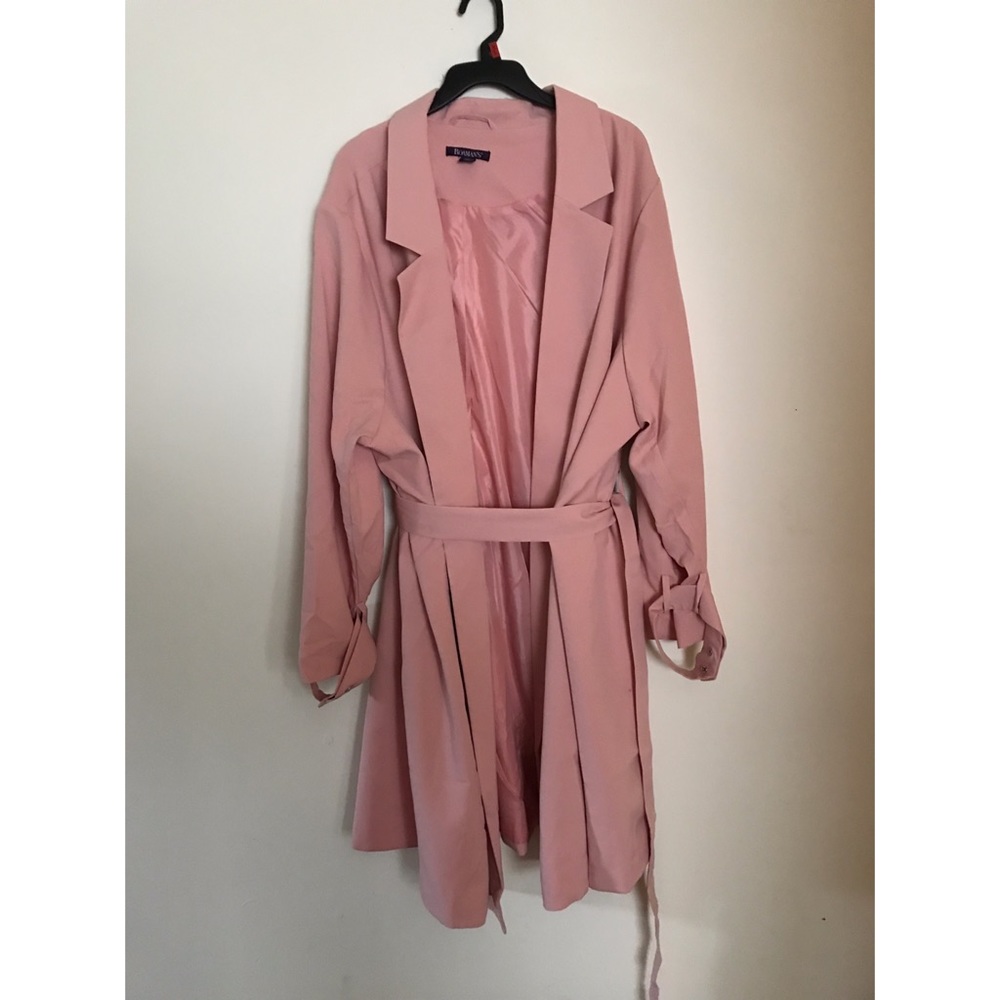 Pink Lightweight Trenchcoat Plus Size Roamans